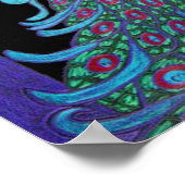 Canvas Print - Proud Peacock Poster (Ecke)