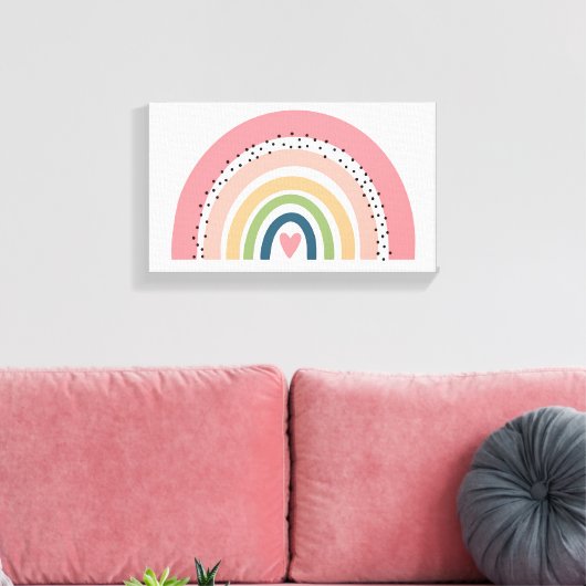 Canvas Print - Regenbogenlachs Leinwanddruck (Insitu (Wohnzimmer))