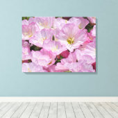 Canvas Print - Rosa Blume Leinwanddruck (Insitu (Holzboden))