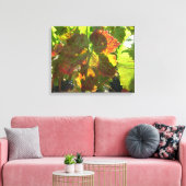 Canvas Print - Roter Weinleder Leinwanddruck (Insitu (Wohnzimmer))