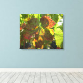 Canvas Print - Roter Weinleder Leinwanddruck (Insitu (Holzboden))