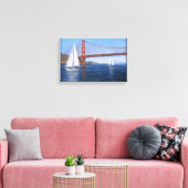 Canvas Print "Sailing under Golden Gate" Leinwanddruck (Insitu (Wohnzimmer))