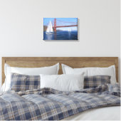 Canvas Print "Sailing under Golden Gate" Leinwanddruck (Insitu (Schlafzimmer))