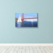 Canvas Print "Sailing under Golden Gate" Leinwanddruck (Insitu (Holzboden))