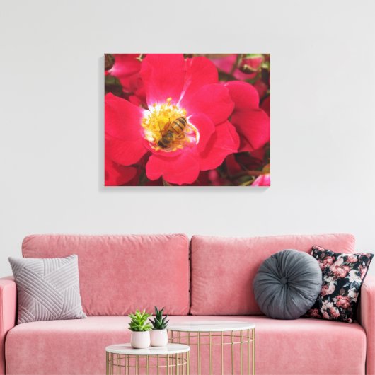 Canvas Print - Sammlung von Pollen Leinwanddruck (Insitu (Wohnzimmer))