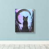 Canvas Print - Schwarzer Zauber Leinwanddruck (Insitu (Holzboden))