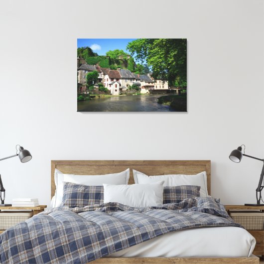 Canvas print Segur-le-Chateau in Frankreich Leinwanddruck (Insitu (Schlafzimmer))