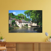 Canvas print Segur-le-Chateau in Frankreich Leinwanddruck (Insitu (Wohnzimmer))