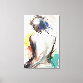Canvas Print, Silhouette von Frauen Leinwanddruck