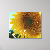 Canvas print - Sonnenblumen und Bienen Leinwanddruck (Vorderseite)
