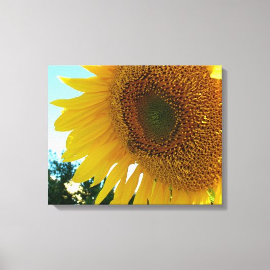 Canvas print - Sonnenblumen und Bienen Leinwanddruck (Vorderseite)