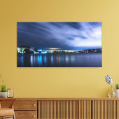 Canvas Print - Stadtbild bei Morgendämmerung Leinwanddruck (Insitu (Wohnzimmer))