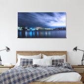 Canvas Print - Stadtbild bei Morgendämmerung Leinwanddruck (Insitu (Schlafzimmer))