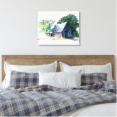 Canvas Print - Stall in ländlichen Gebieten Leinwanddruck (Insitu (Schlafzimmer))