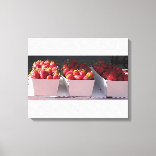 Canvas Print - Strawberry Baskets Leinwanddruck (Vorderseite)