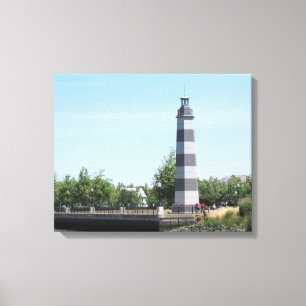 Canvas Print - Suisun Harbor Lighthouse (hrz) Leinwanddruck