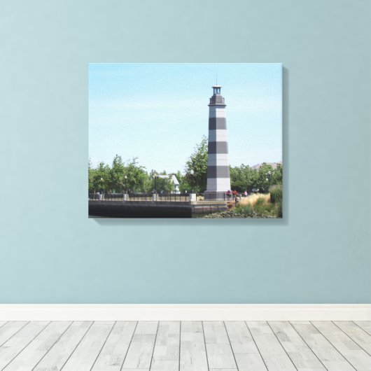 Canvas Print - Suisun Harbor Lighthouse (hrz) Leinwanddruck (Insitu (Holzboden))