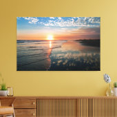 Canvas print - Sunset at Newport Beach, CA Leinwanddruck (Insitu (Wohnzimmer))
