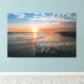 Canvas print - Sunset at Newport Beach, CA Leinwanddruck (Insitu (Holzboden))