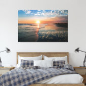 Canvas print - Sunset at Newport Beach, CA Leinwanddruck (Insitu (Schlafzimmer))