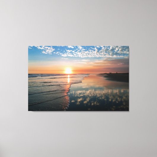 Canvas print - Sunset at Newport Beach, CA Leinwanddruck (Vorderseite)