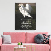 Canvas Print Swans werden von Ladee Basset großart Leinwanddruck (Insitu (Wohnzimmer))