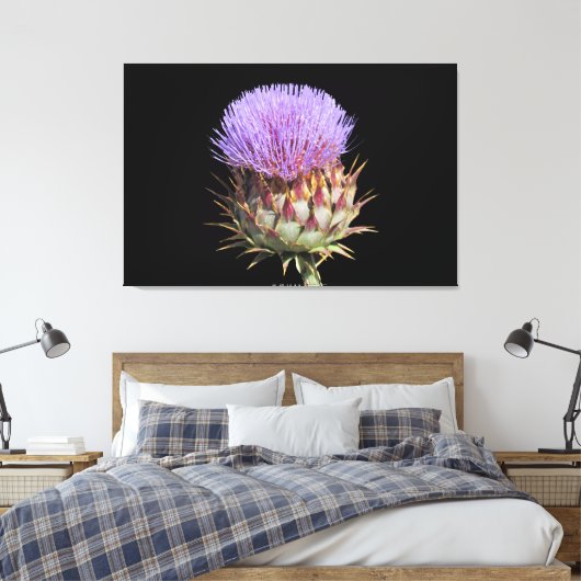 Canvas Print - Thistle Leinwanddruck (Insitu (Schlafzimmer))