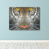 Canvas Print - Tiger Portrait Leinwanddruck (Insitu (Holzboden))