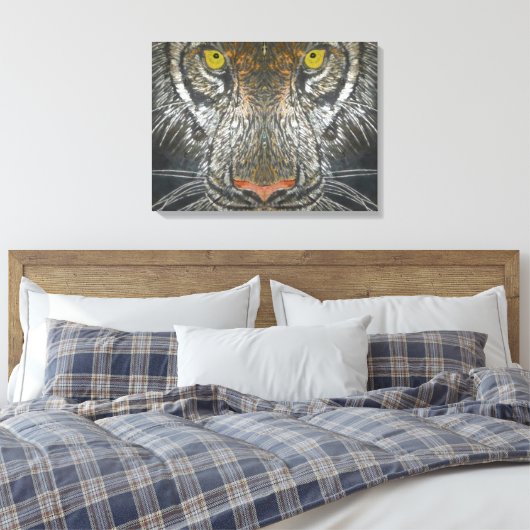 Canvas Print - Tiger Portrait Leinwanddruck (Insitu (Schlafzimmer))