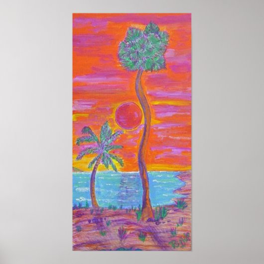 Canvas Print - Tropische Brise Poster (Vorne)