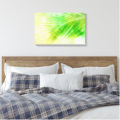 Canvas Print, tropische Palmenblätter Leinwanddruck (Insitu (Schlafzimmer))