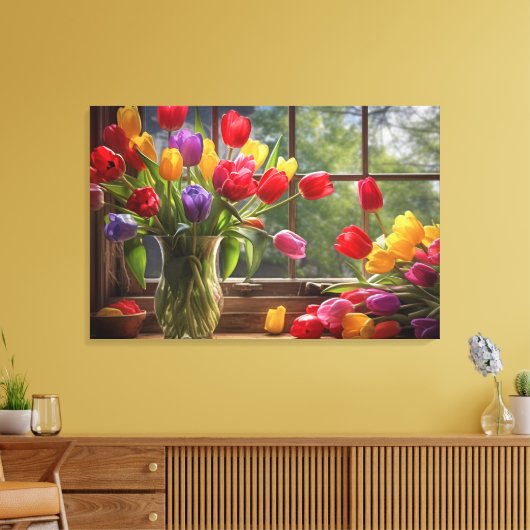 Canvas Print Tulips Leinwanddruck (Insitu (Wohnzimmer))