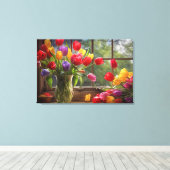 Canvas Print Tulips Leinwanddruck (Insitu (Holzboden))