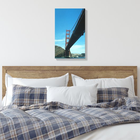 Canvas print - Unter der Golden Gate Bridge Leinwanddruck (Insitu (Schlafzimmer))
