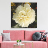 Canvas Print White Carnation Beauty Leinwanddruck (Insitu (Wohnzimmer))