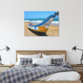 Canvas Print - White Sands Boat Karibik Leinwanddruck (Insitu (Schlafzimmer))