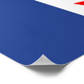 Canvas Print with Flag of Toronto, Canada Poster (Ecke)