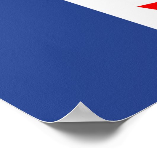 Canvas Print with Flag of Toronto, Canada Poster (Ecke)