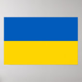 Canvas Print with Flag of Ukraine Poster (Vorne)