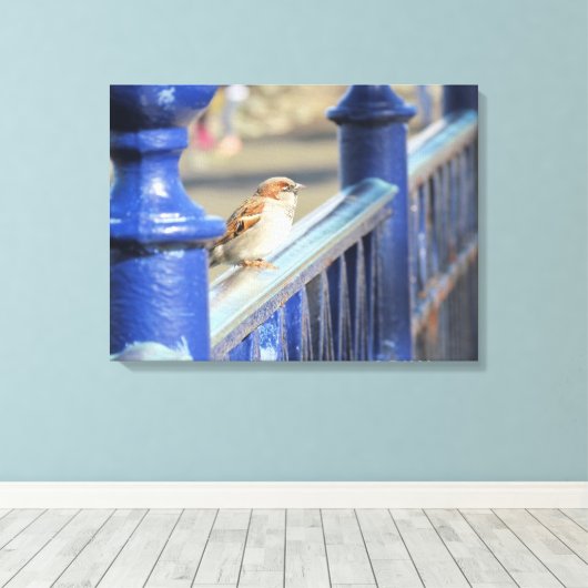 Canvas print - Zaun Leinwanddruck (Insitu (Holzboden))