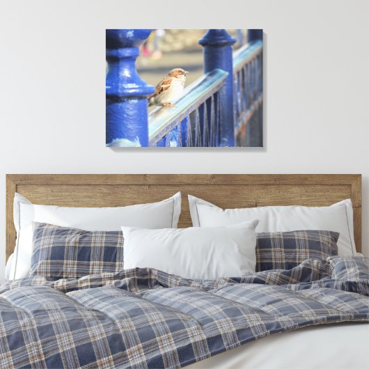 Canvas print - Zaun Leinwanddruck (Insitu (Schlafzimmer))