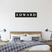 Canvas Print (zuerst/Family/Nachname) Leinwanddruck (Insitu (Schlafzimmer))