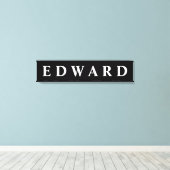 Canvas Print (zuerst/Family/Nachname) Leinwanddruck (Insitu (Holzboden))