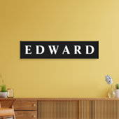 Canvas Print (zuerst/Family/Nachname) Leinwanddruck (Insitu (Wohnzimmer))