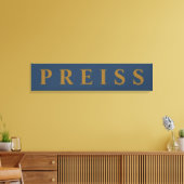 Canvas Print (zuerst/Family/Nachname) Leinwanddruck (Insitu (Wohnzimmer))