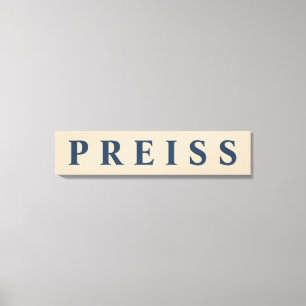 Canvas Print (zuerst/Family/Nachname) Leinwanddruck