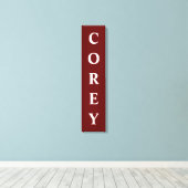 Canvas Print (zuerst/Family/Nachname) Leinwanddruck (Insitu (Holzboden))