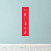 Canvas Print (zuerst/Family/Nachname) Leinwanddruck (Insitu (Holzboden))