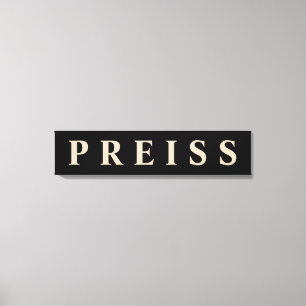 Canvas Print (zuerst/Family/Nachname) Leinwanddruck