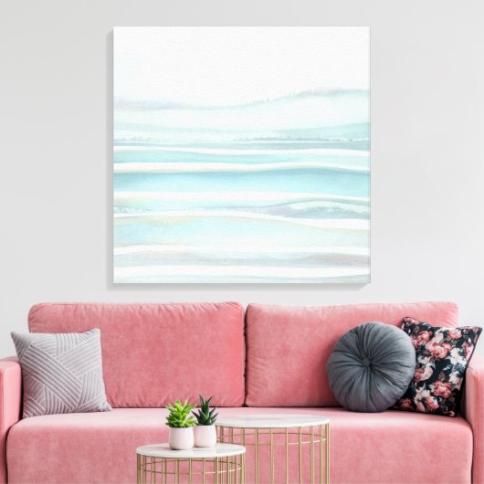 Canvas Printwerbung am Strand Leinwanddruck (Insitu (Wohnzimmer))